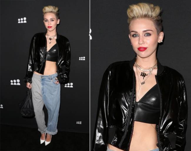 Miley Cyrus looking like a 20-year old.