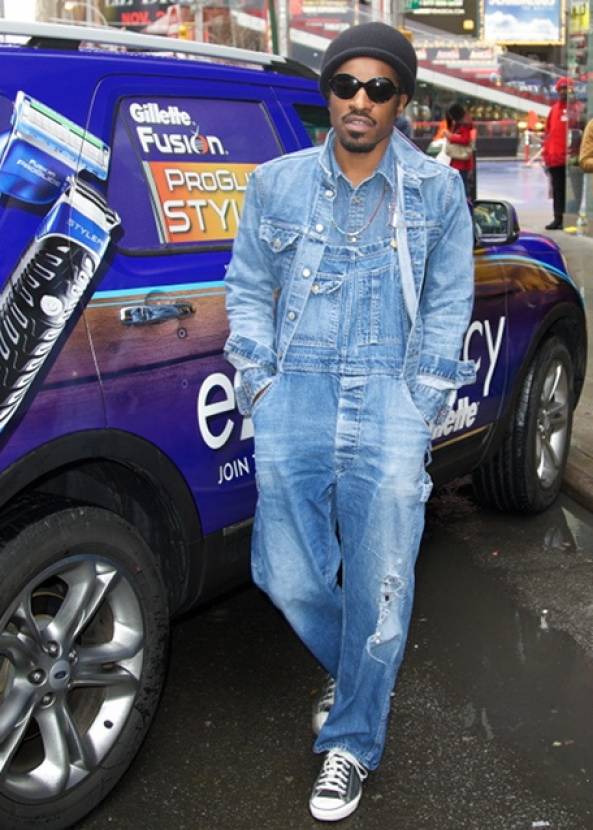 Andre 3000 in the All Denim look.