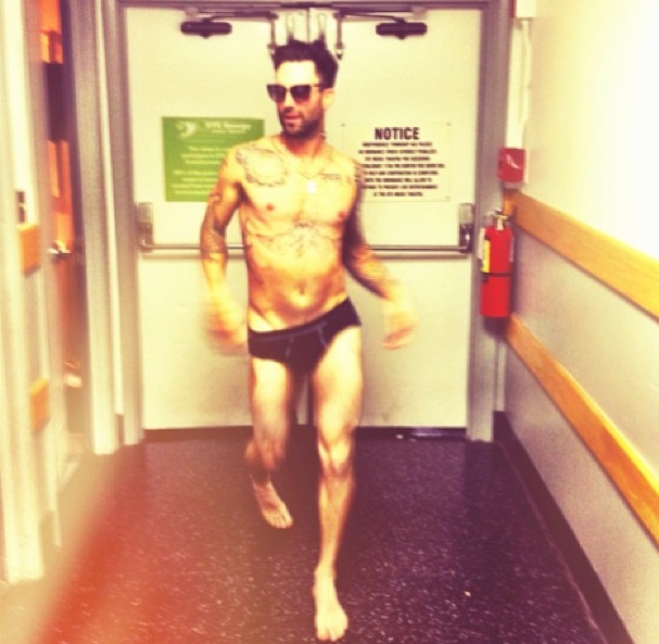Adam Levine Strips Down To Only His Underwear On Instagram See It Here