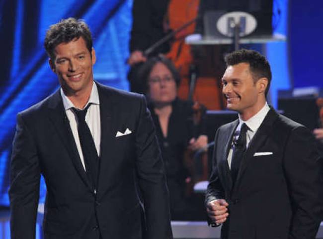 Harry Connick Jr. and Ryan Seacrest of American Idol
