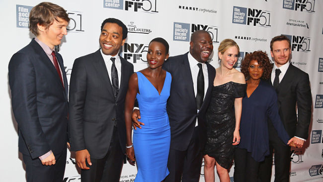 Cast of '12 Years A Slave' with Steve McQUeen