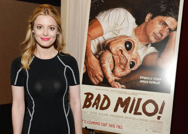 Gillian Jacobs of Community at her 'Bad Milo' Premiere