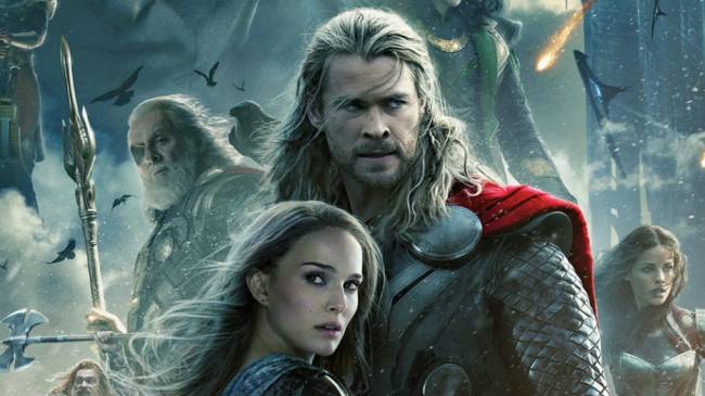 Natalie Portman and Chris Hemsworth open in 'Thor: The Dark World'