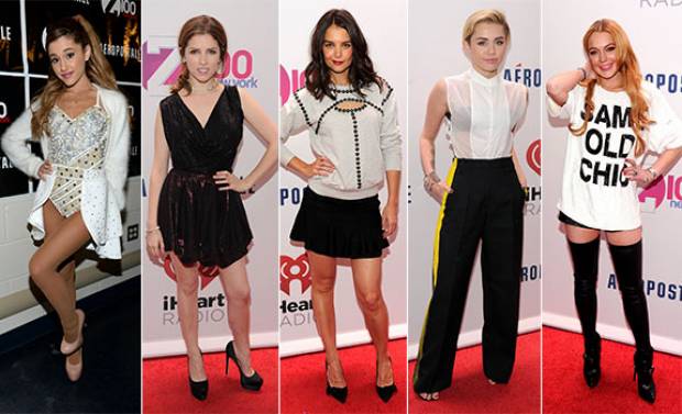 Arian Grande, Anna Kendrick, Katie Holmes, Miley Cyrus and Lindsay Lohan