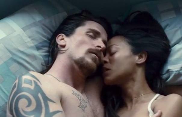 Christian Bale and Zoe Saldana in 'Out OfF the Furnace"