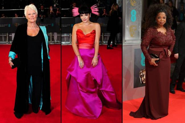 Dame Judi Dench, Lili Aldridge and Oprah Winfrey at the BAFTA AWards