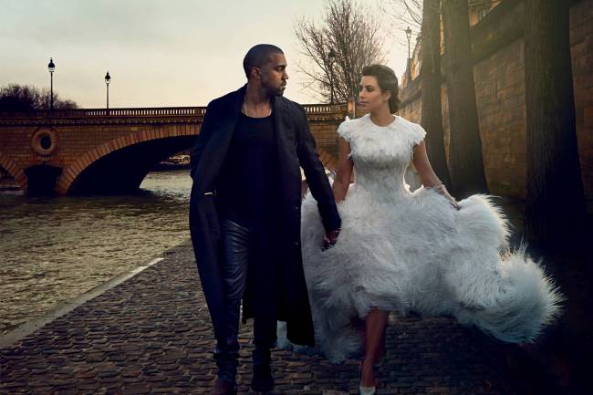 Kim Kardashian in Alexander McQueen for Vogue Magazine
