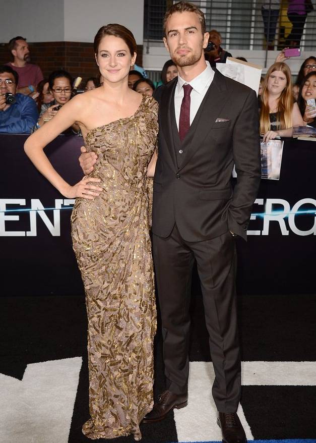 Shailene Woodley and Theo James at 'Divergent' premiere