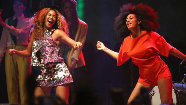 Beyonce and Solange Knowles at Coachella