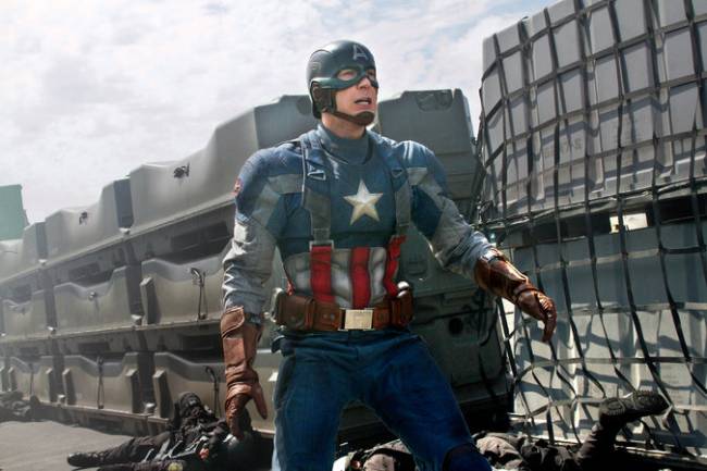 Chris Evans is Captain America: The Winter Soldier