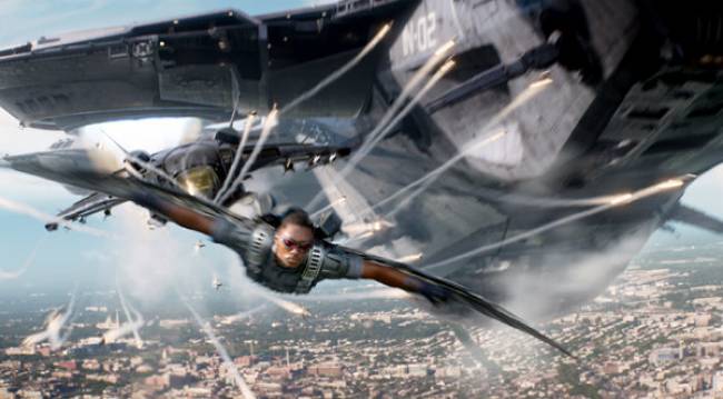 Anthony Mackie as 'The Falcon' in Captain America: The Winter Soldier