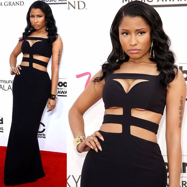 No one cared for the 'Underboobs'  in this Alexander McQueen cut out dress.